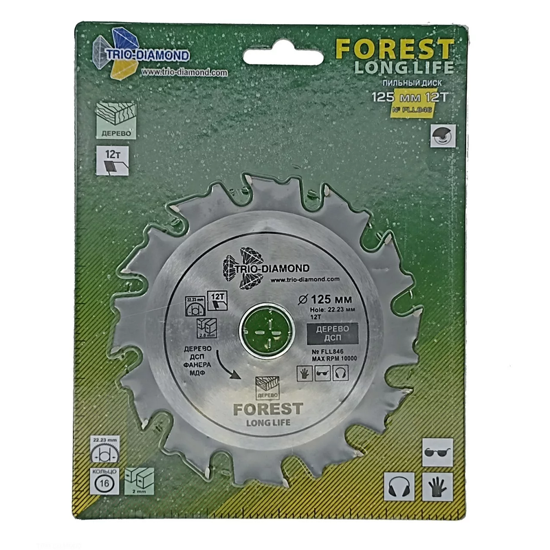 Пильный диск Trio-Diamond Forest Long Life 125 мм 12T (FLL846)