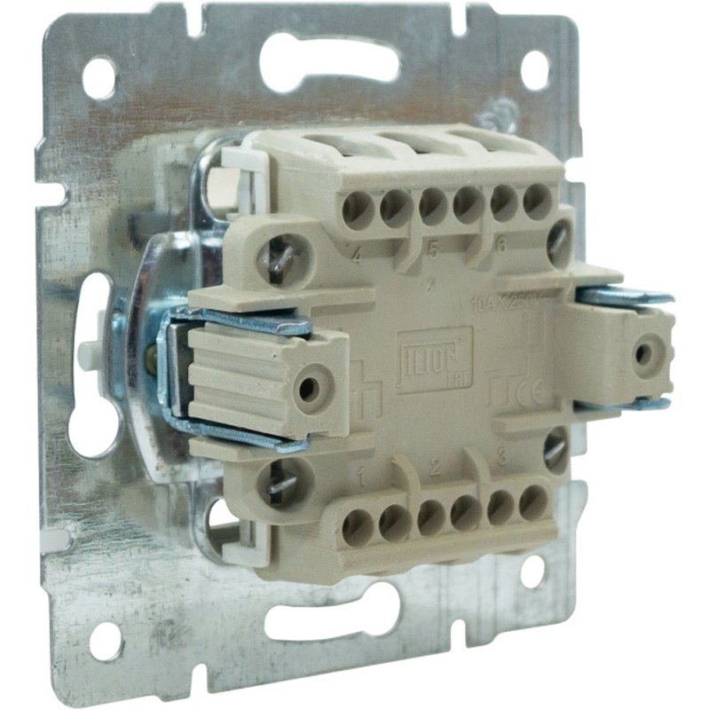 Выключатель трёхклавишный С/У. белый Jilion 9533152