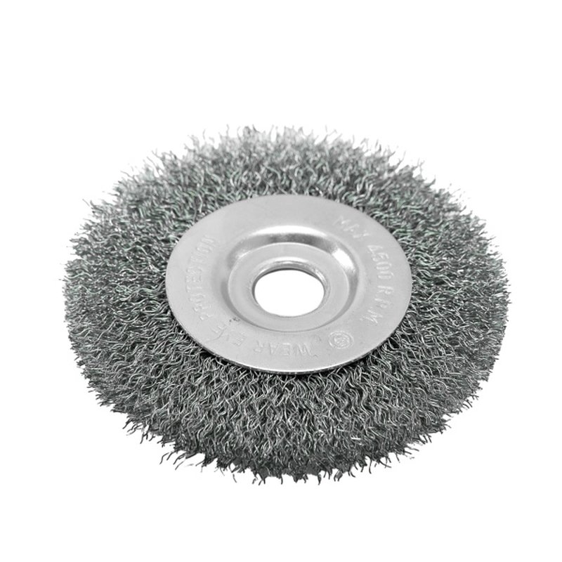 Щетка для точильно-шлифовального станка Радиальная 100 мм, стальная витая проволока, Pobedit Pobedit 2125710