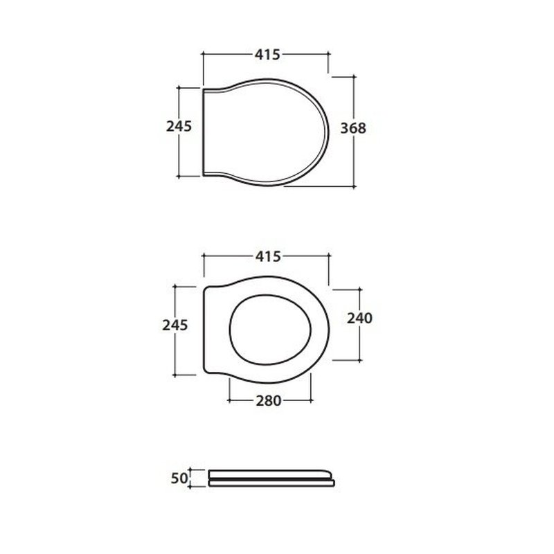 Сиденье для унитаза, , Paestum, шг 368*415, цвет-черный Rovere NERO Globo PS24RN