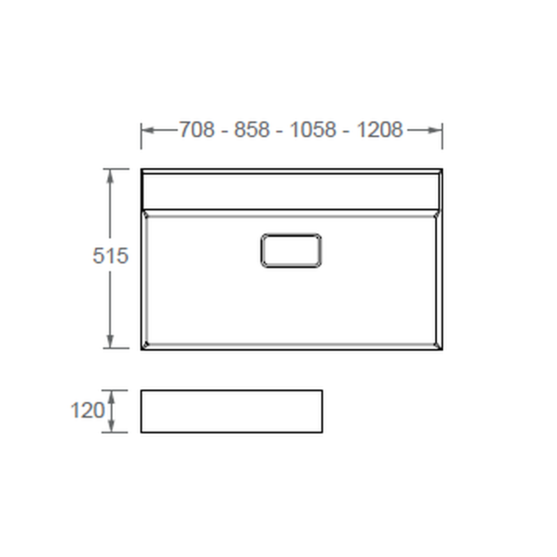 Раковина, Oasis, Rebel, шгв 850*515*120, отверстия для смесителя-1, цвет-белый матовый (НЕЛЬЗЯ ПРОДАВАТЬ ОТДЕЛЬНО ОТ ТУМБЫ) (ПРОДАЕТСЯ ТОЛЬКО В КОМПЛЕ