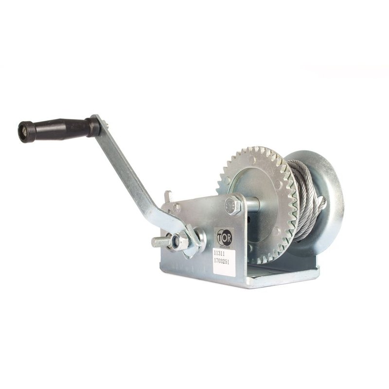 Ручная барабанная лебедка TOR TOR ЛФ-2500 (FD) г/п 1,0 т, длина троса 10 м 11311