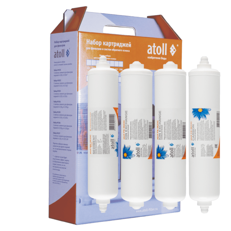 Набор картриджей atoll №312 STDA (для D-40s) ATECRT460