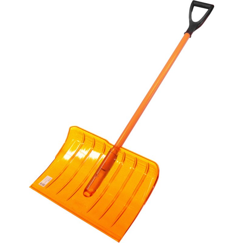 Лопата поликарбонат ал чер v- руч.  510х370мм "ПОЛИДВИЖОК" Polyagro 8025698