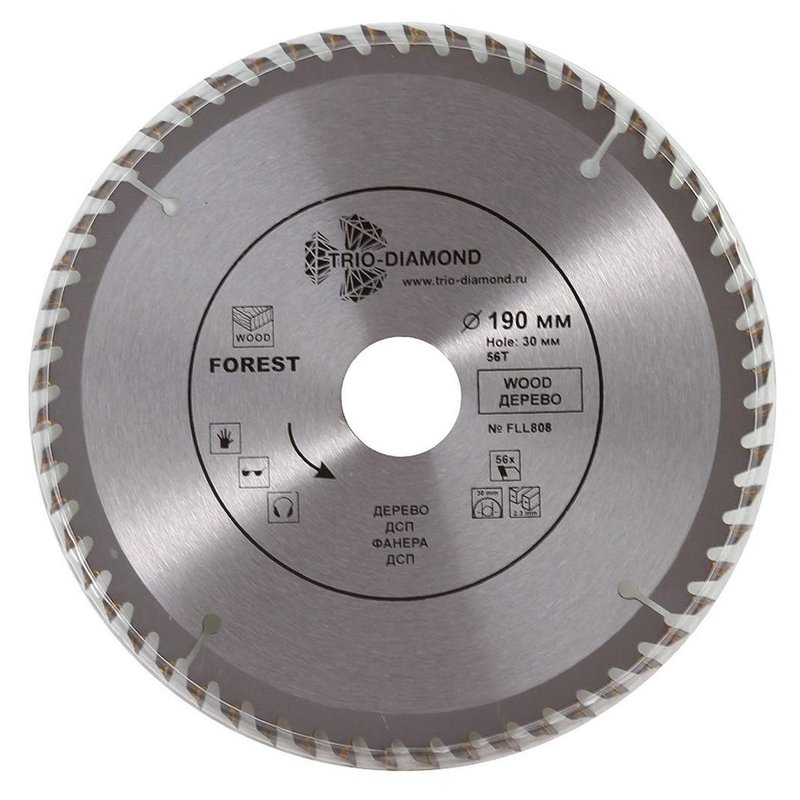 Диск пильный 190*30*56Т Trio-Diamond FLL808