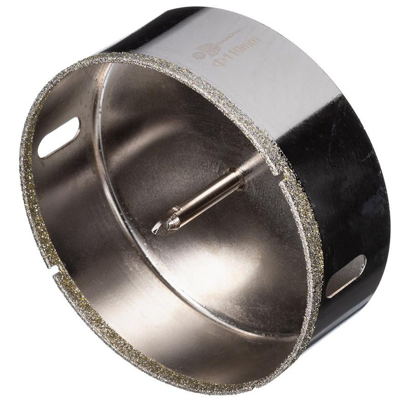 Коронка алмазная по керамике и кафелю с центрирующим сверлом 110мм Trio-Diamond 400110