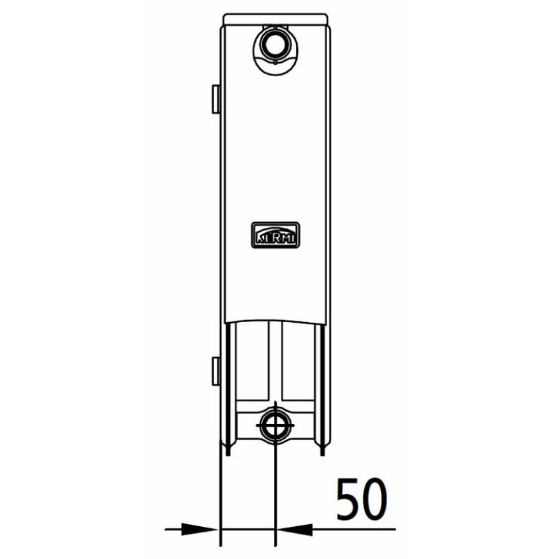 Радиатор, FK0 22, 100*500*1800, X2 Inside, RAL 9016 (белый)
