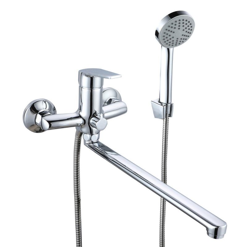 Смеситель для ванны с душем РМС SL132-006E однорычажный Хром