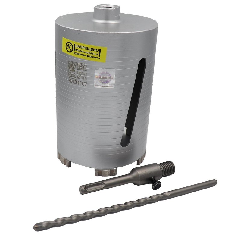 Коронка алмазная по бетону 112*150 мм Hilberg Laser Deep Drill Hilberg HD311