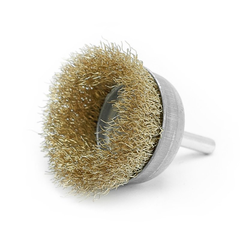 Щетка-крацовка Чашка со шпилькой 50 мм, латунированная, Pobedit Pobedit 2123050