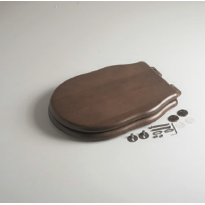 Сиденье для унитаза, , Boheme, крепления-золото, цвет-орех Alice MC28N2S