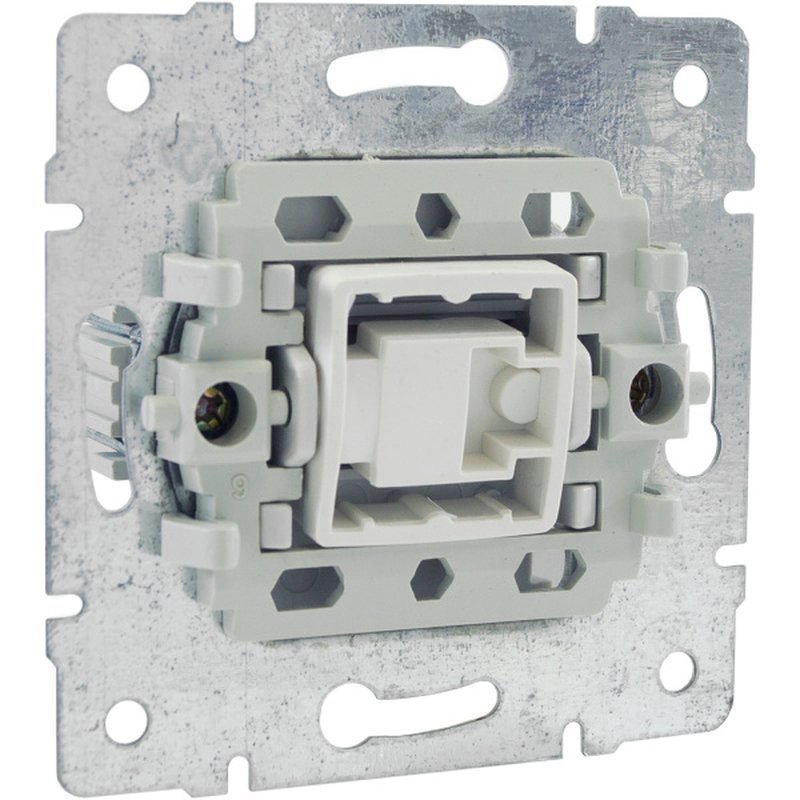 Выключатель одноклавишный проходной С/У. белый Jilion 9533120