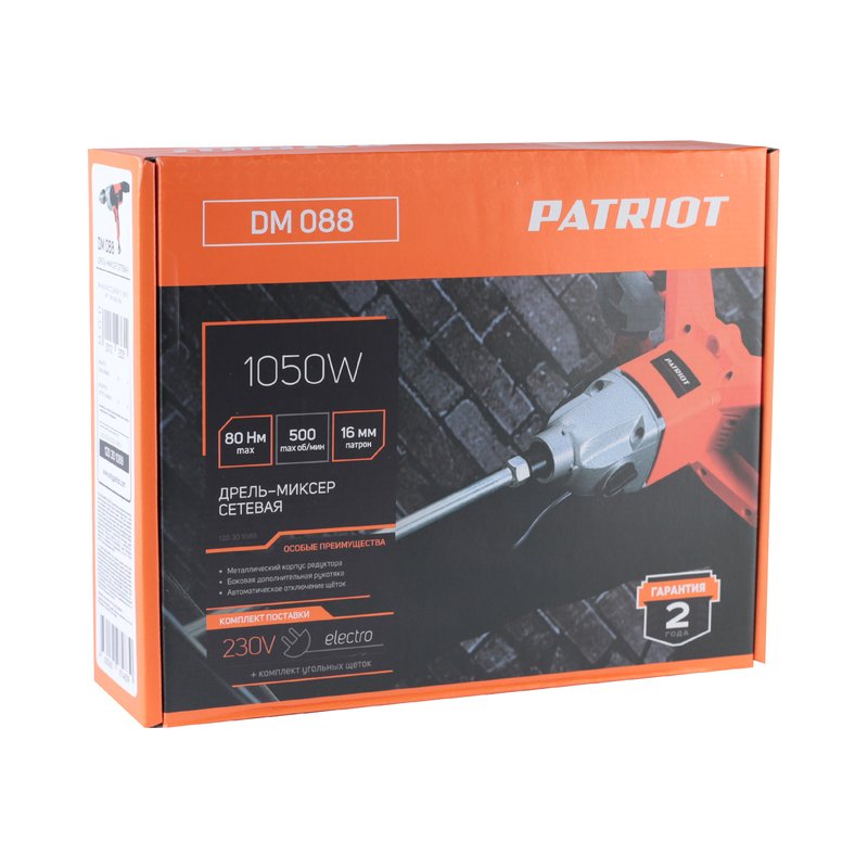 Дрель-миксер электрическая Patriot DM 088 120301088