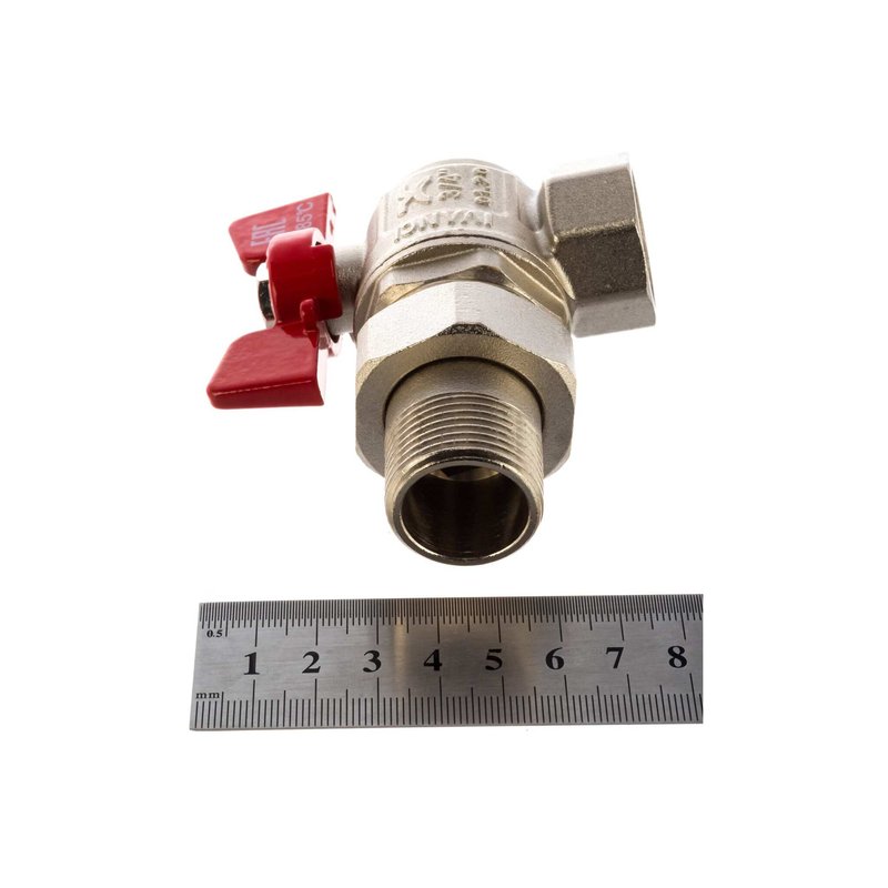 Кран шаровой IVANCI Superior угловой с разъемным соединителем ВН 3/4 IVC.100228.N.04