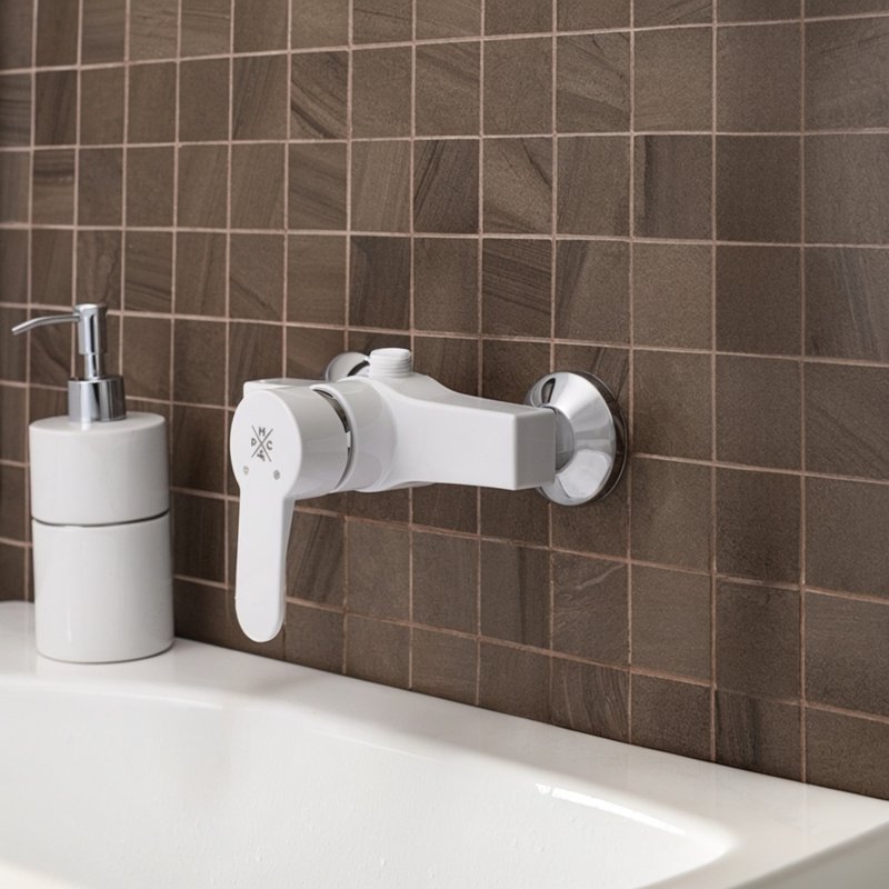 Смеситель для душа РМС PL5-003 Высокопрочный пластик Белый