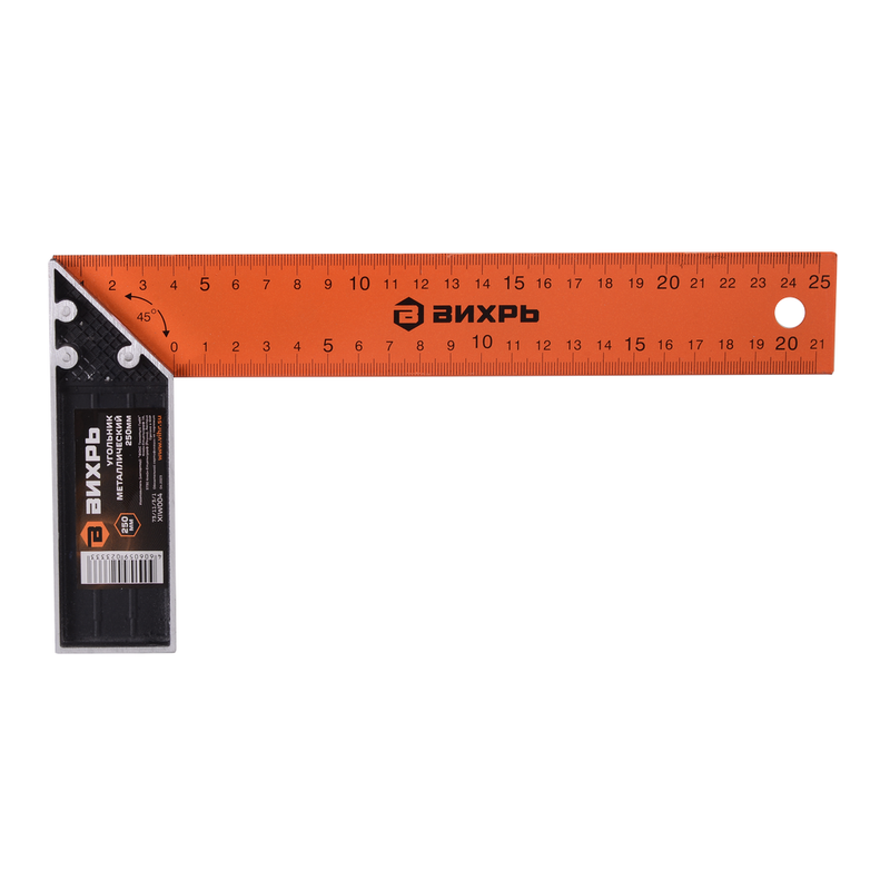 Угольник металлический ВИХРЬ 250 мм 73/11/3/1