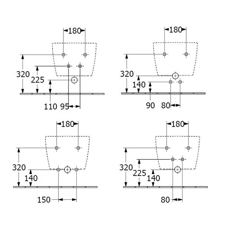 Биде, Villeroy&Boch, Subway 3.0, подвесной, шгв 375*560*270, CeramicPlus, цвет-альпийский белый