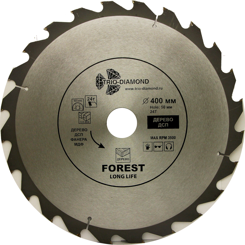 Диск пильный 400*50*24Т Trio-Diamond FLL840