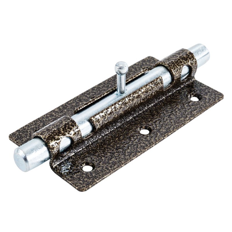 Задвижка накл. с ригел. D11 мм, 90 мм, бронза Россия 8137218