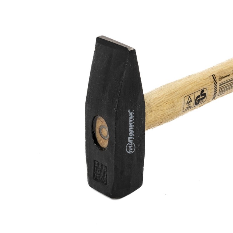 Молоток слесарный 1000 г, квадратный боек, деревянная рукоятка, Политех Политех Инструмент Инструмент 2535100