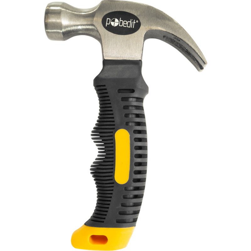 Молоток-гвоздодер 250 г MINI Polished, Pobedit Pobedit 2533725
