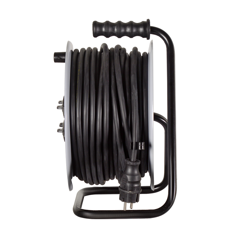 Удлинитель силовой на металлической катушке Ресанта СУ-3х2,5КГ-30/3 (с выкл., 4 розетки, IP44) 61/118/9