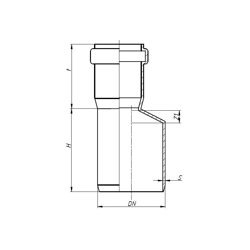 Редукция ПП для внутр. канализации HTR 50/40 мм