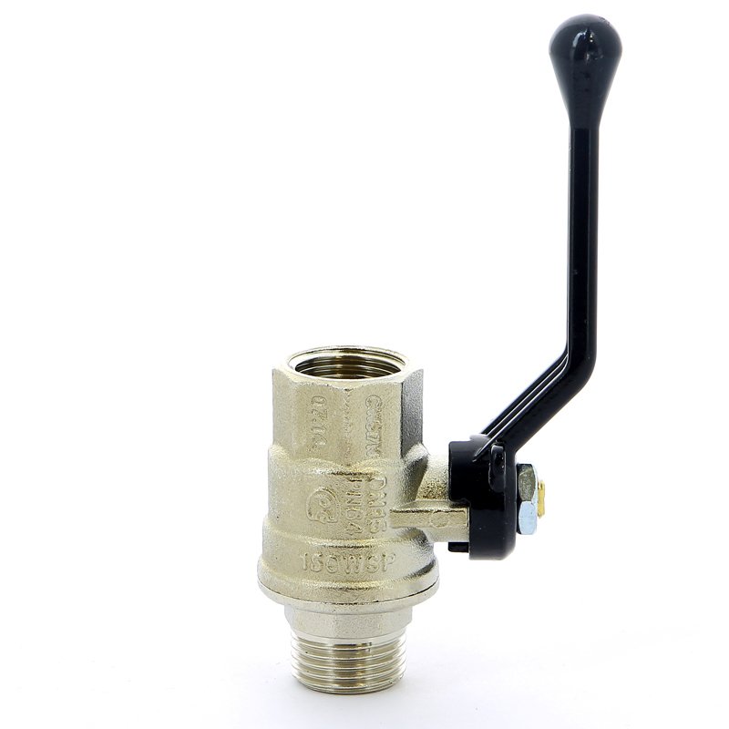 Кран шаровый Н/В Ду-15 (1/2")  ручка черн. Bugatti OREGON (305) (03050211)