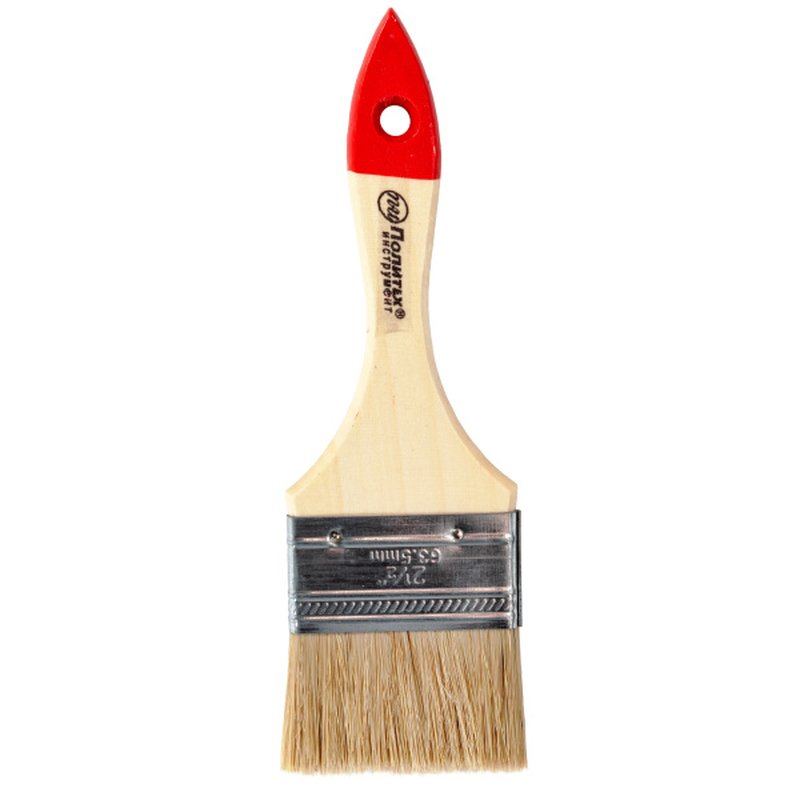 Кисть флейц, светл. щетина 2,5" (63 мм) ОПТИМА Политех Инструмент Инструмент 1500025