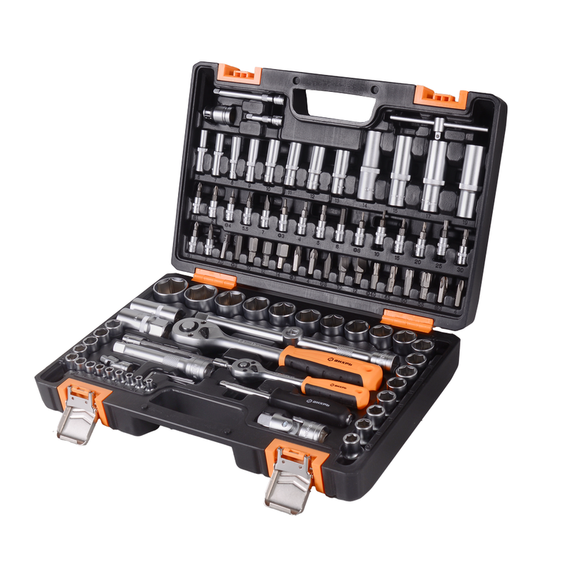 Набор инструментов АВТО, 1/2" , 1/4" , CrV, в кейсе 94 предм Вихрь 73/6/7/7