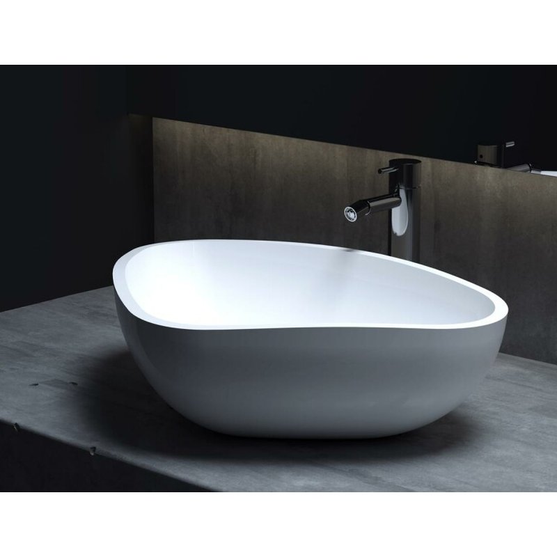 Раковина, Salini Gloria шгв 564*395*165 отверстия для смесителя-отсутствуют цвет-белый матовый 1102206M