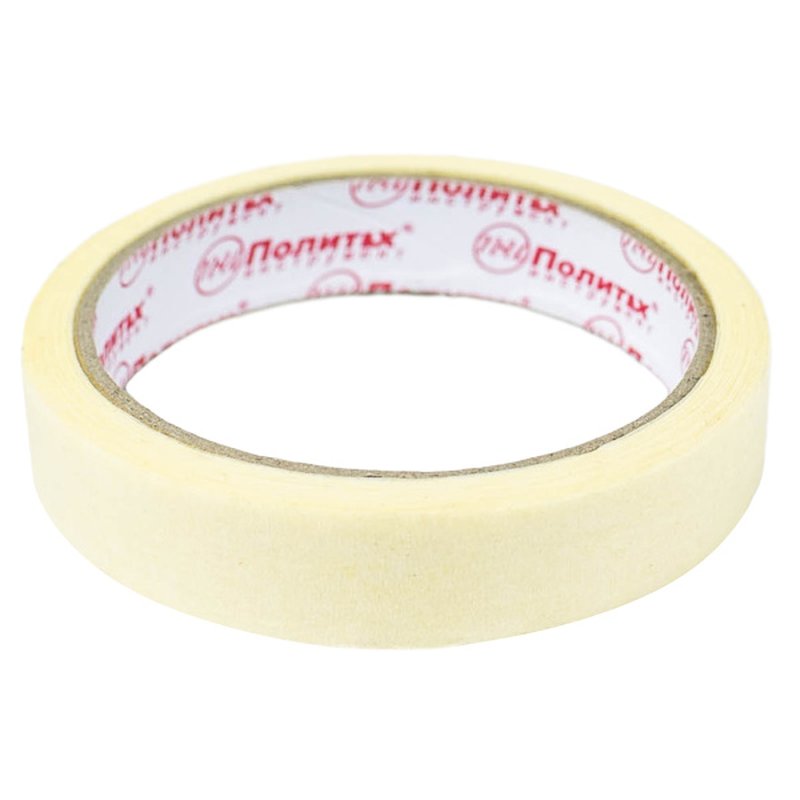 Лента клейкая малярная 19 мм 18 м Политех Инструмент Инструмент 8035019