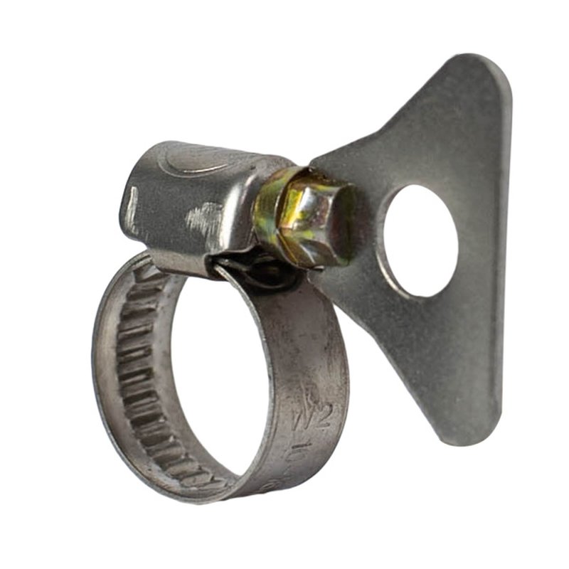 Хомуты червячные накатные с металлическим ключом, нерж. сталь, 2 шт./уп., 10-16 мм Политех Инструмент Инструмент 3205016