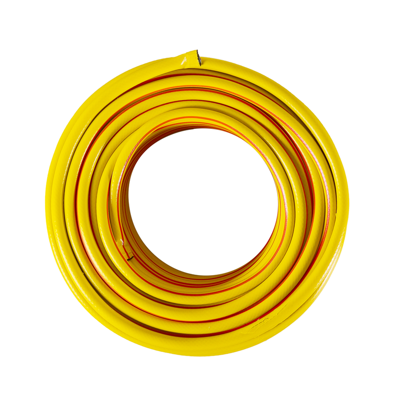 Шланг Вихрь поливочный ПВХ усиленный, пищевой трехслойный армированный 1/2", 50м (жёлтый) 73/7/2/33