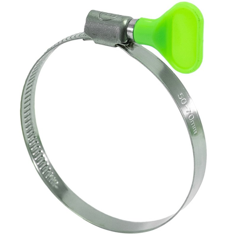 50 шт/уп. Хомуты с ключом, нерж. сталь 50-70 мм Политех Инструмент Инструмент 3204170