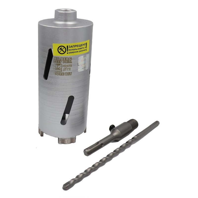 Коронка алмазная по бетону 72*150 мм Hilberg Laser Deep Drill Hilberg HD372