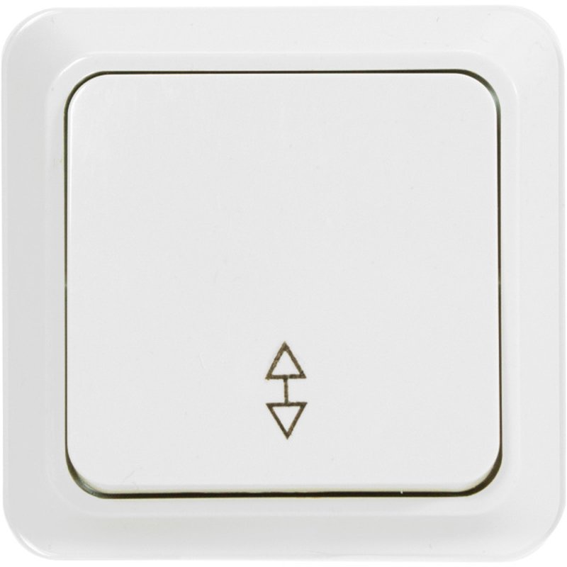 Выключатель одноклавишный проходной О/У. белый Jilion 9533402