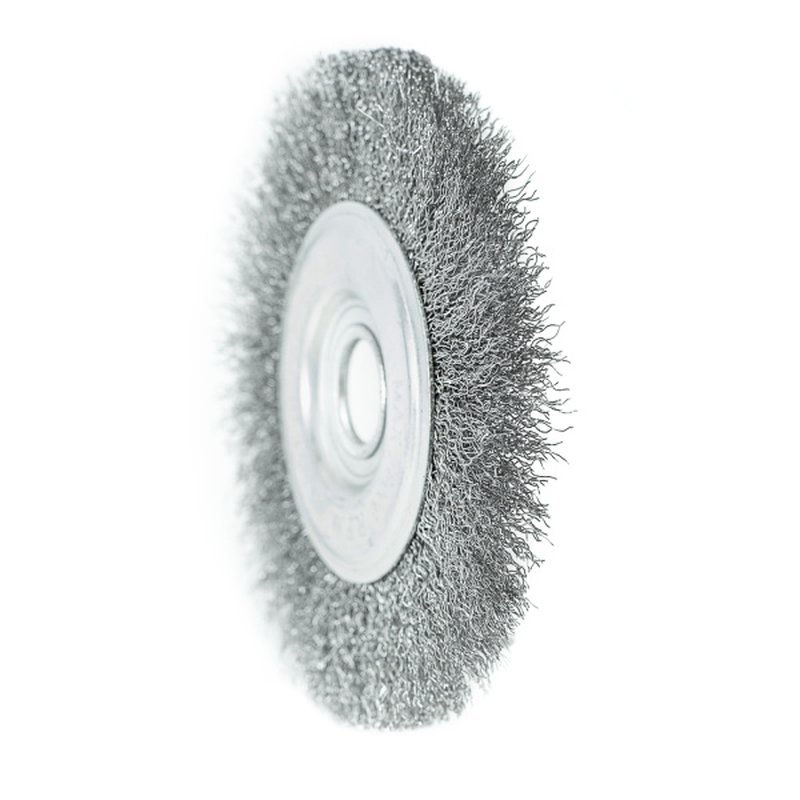 Щетка для точильно-шлифовального станка Радиальная 150 мм, стальная витая проволока, Pobedit Pobedit 2125715