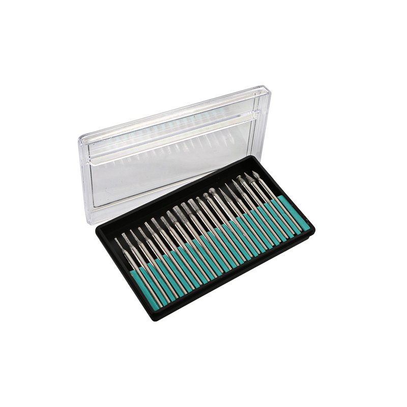 Набор шарошек Sturm 20шт, хвостовик 3мм, алмазное напыление 9030-02-S1