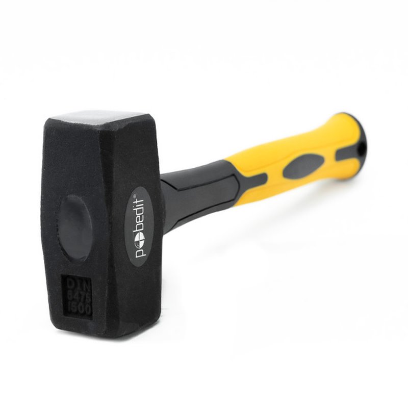 Кувалда мини 1500 г, обрезиненная  рукоятка, 70% фиберглас, Pobedit Pobedit 2530315