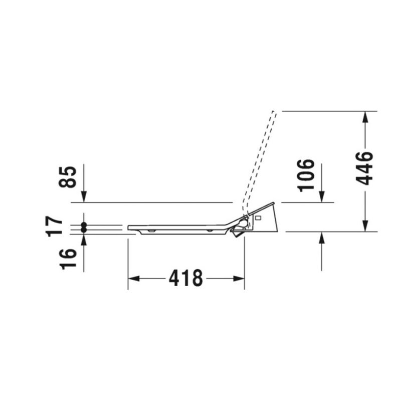 Сиденье для унитаза с функцией биде, Duravit, SensoWash® Slim, шдв 373*539*106, цвет-белый