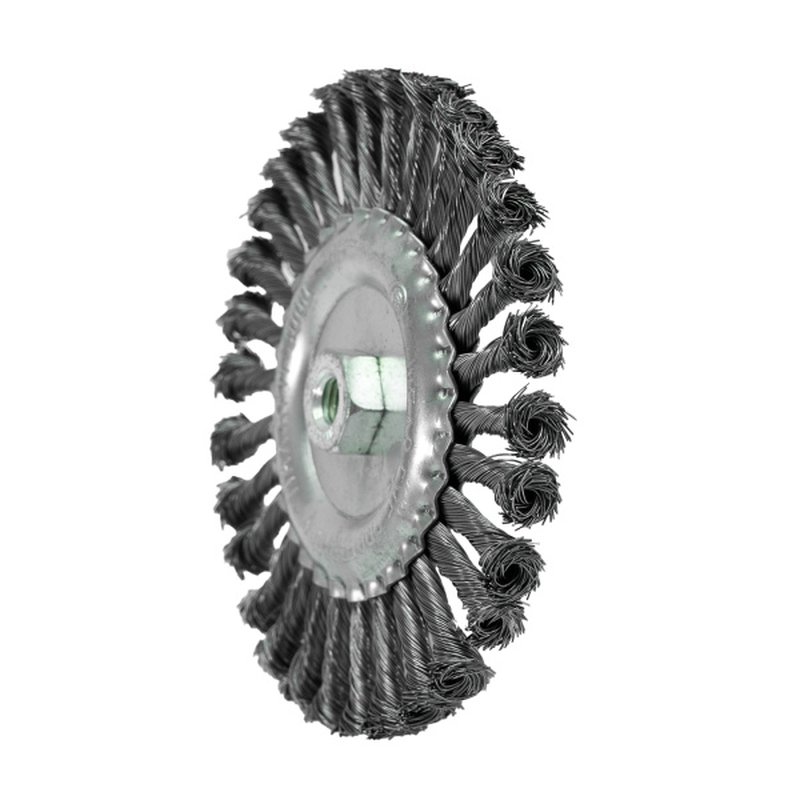 Щетка-крацовка Плоская 175мм/M14, стальная скрученная проволока, Pobedit Pobedit 2126317