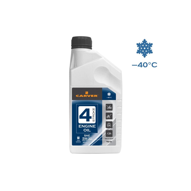 Масло полусинтетическое для 4-х тактных двигателей CARVER (SAE 5W-30; 0.946 л) Carver 01.021.00005