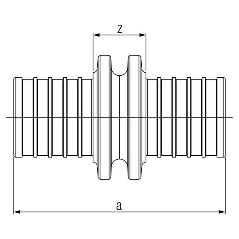Муфта соединительная равнопроходная 25 PLATINUM RX