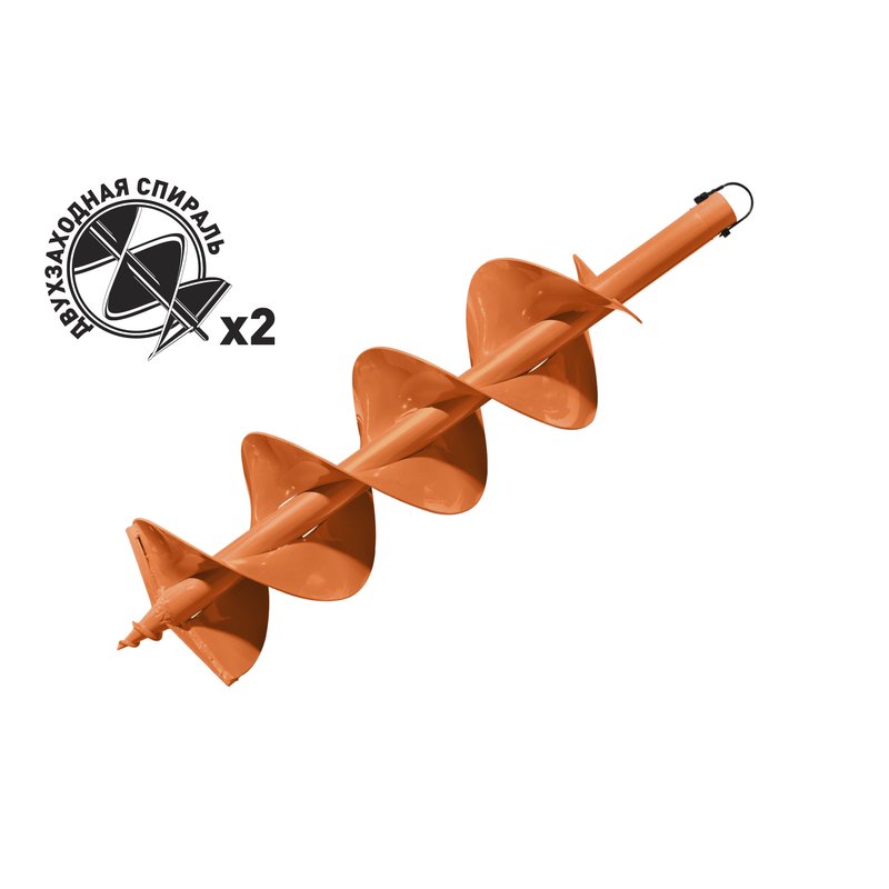 Шнек для бурения грунта двухзаходный Carver GDB-200/2 01.003.00049