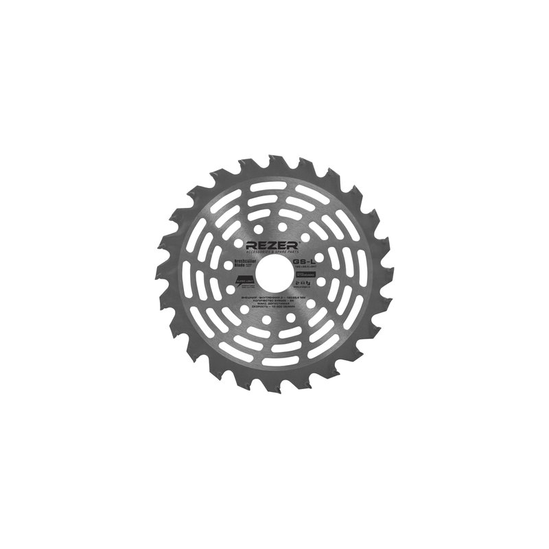 Нож для бензо/электрокосы REZER GS-L 160x25.4x24T 03.010.00054