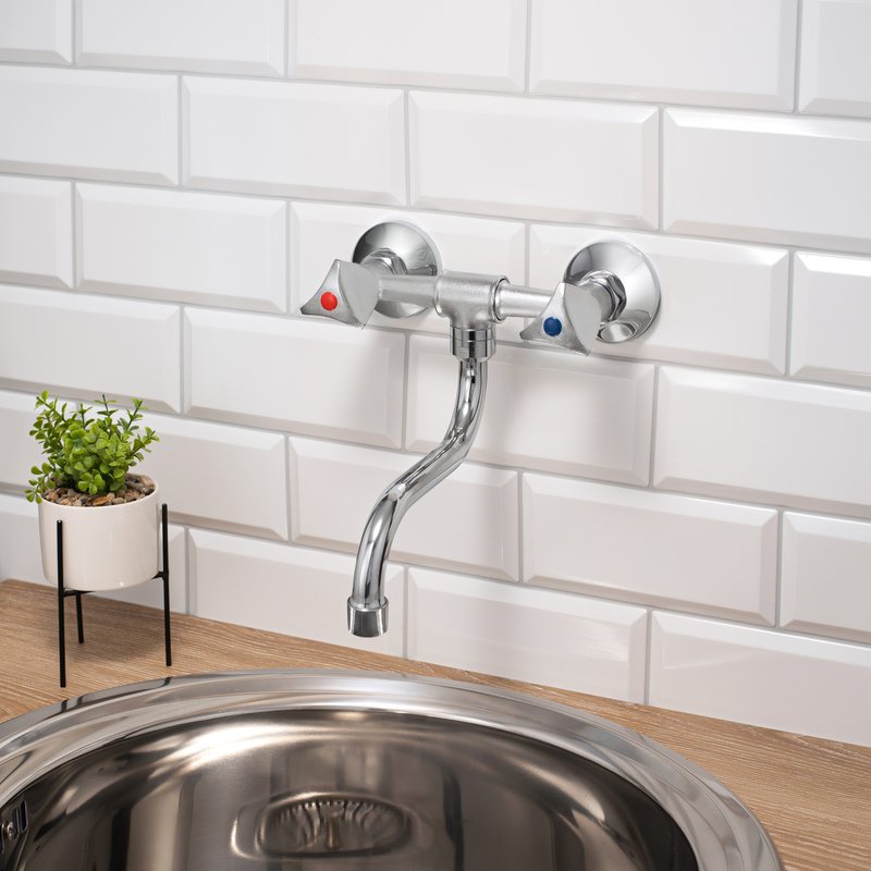 Смеситель для кухни РМС SL119-361 настенный Хром