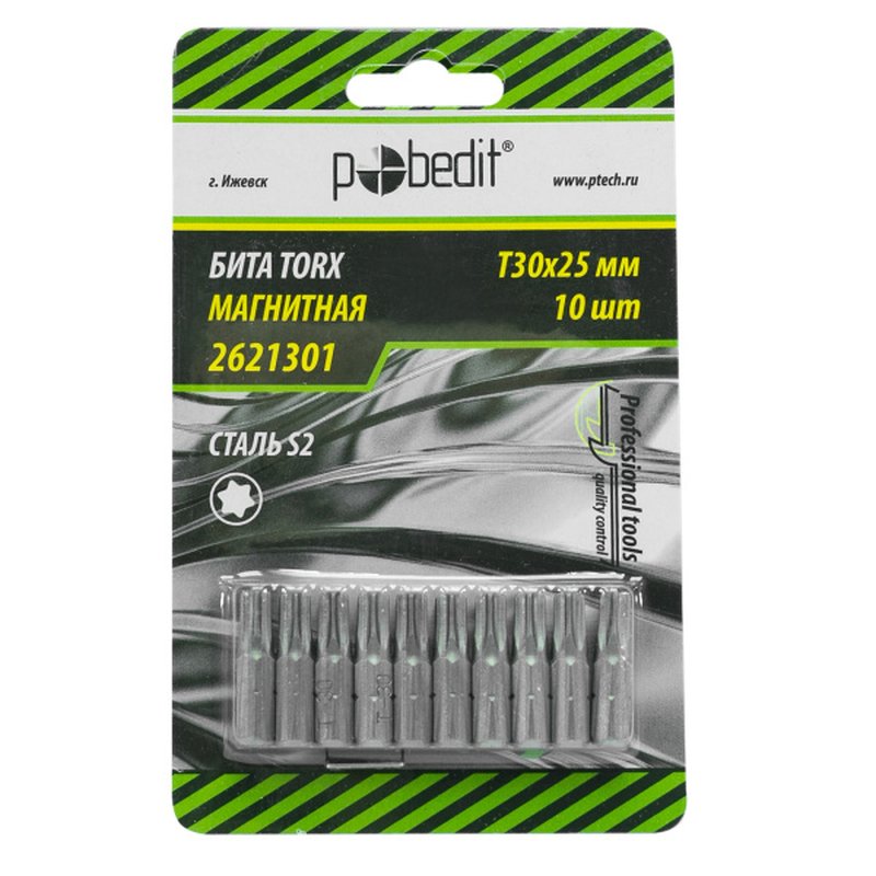 Бита TORX, T30, 25mm, S2, Pobedit Pobedit 2621301