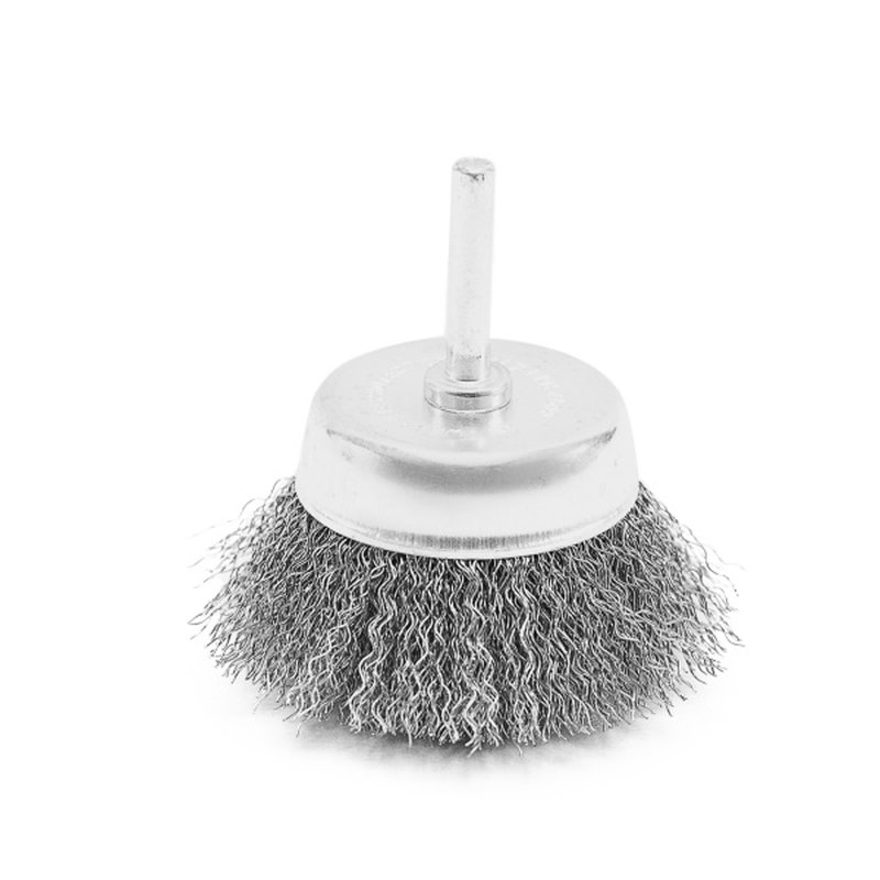 Щётка-крацовка Чашка со шпилькой 65 мм, стальная витая проволока, Pobedit Pobedit 2123165