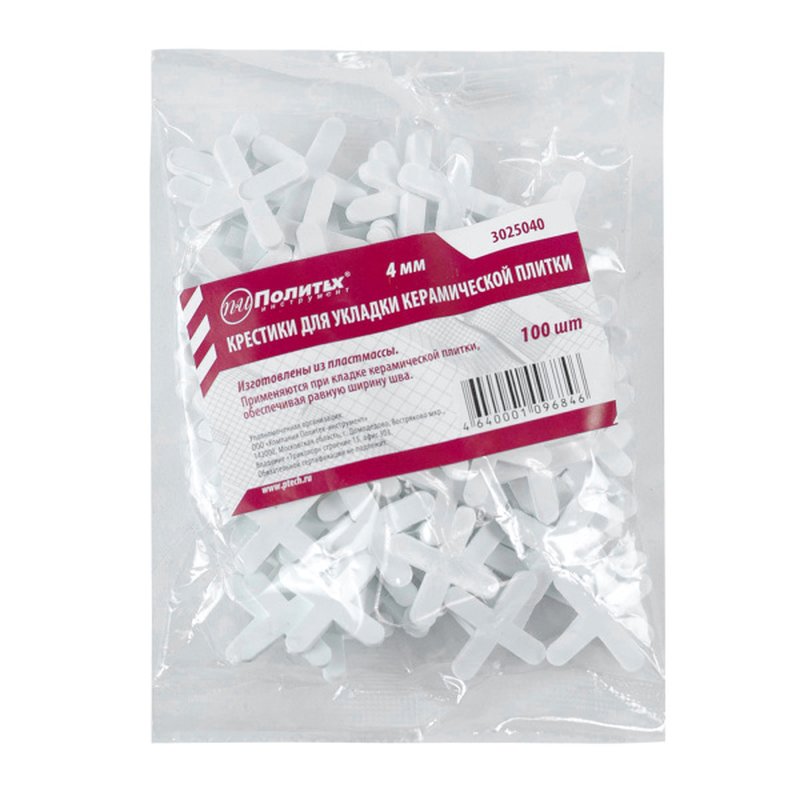 Крестики 4,0 мм. Уп. 100 шт. Политех Инструмент Инструмент 3025040